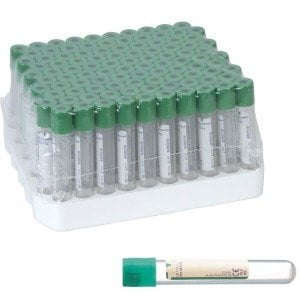 YEŞİL KAPAK LİTYUM HEPARİNLİ KAN ALMA TÜPÜ 9ML 100ADET