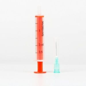 STERİL ENJEKTÖR 2 ML SAYBERK, TEK KULLANIMLIK 25 ADET