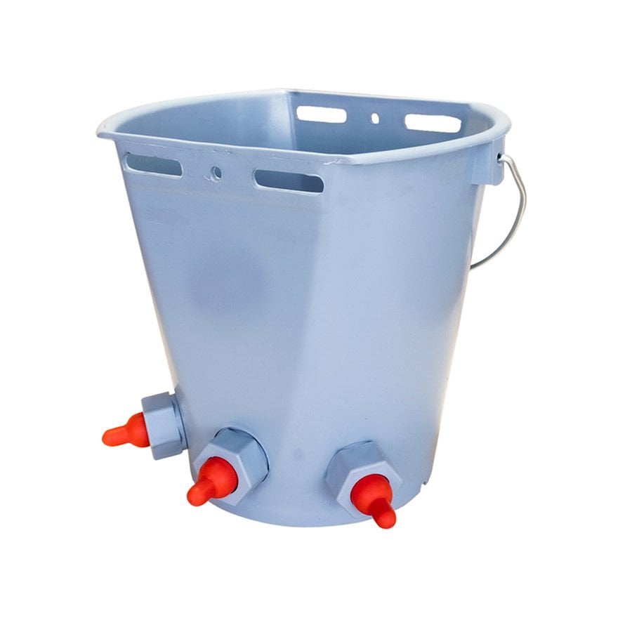 KUZU SÜT EMZİRME KOVASI 3 BAŞLI BAŞLIKLI EMZİKLİ YERLİ