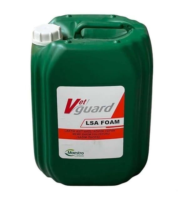 VETGUARD LSA FOAM SAĞIM ÖNCESİ MEME DALDIRMA SOLÜSYONU (SADECE YURTİÇİ  KARGO İLE GÖNDERİLİR) 5 LT