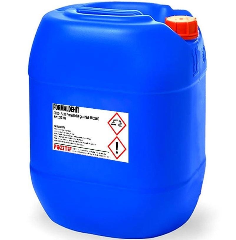 FORMALDEHİT % 37 LİK 30 LT AYAK HAVUZU VE TIRNAK DEZENFEKTANI SOLÜSYONU ( TEHLİKELİ MADDE SINIFINDA OLDUĞU İÇİN SİPARİŞ VERMEDEN ÖNCE ARAYINIZ !  0533 763 37 89 )
