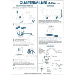 TEKLİ SAĞIM BİDONU 8LT SHOOF QUARTER MILKER
