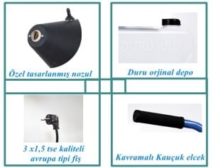 DURU MAX 10 OYNAR BAŞLIKLI EL TİPİ-PORTATİF ELEKTRİKLİ ULV  İLAÇLAMA-SİSLEME MAKİN 10 LT